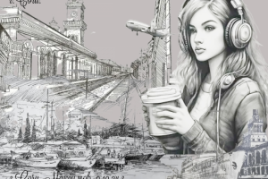 Сочи нарисованный карандашом