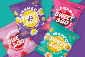 Дизайн линейки упаковок для жевательных конфет