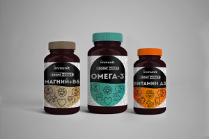 Дизайн серии этикеток для БАДов