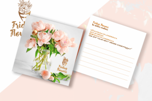Дизайн визитки Friday Flowers