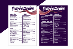 Дизайн меню