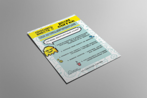 Дизайн листовки для Pixel Coffee