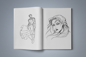 Раскраска пр мотивам комикса