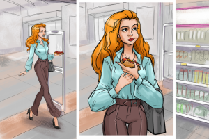 Слайд обучающего курса для магазинов "Магнит Косметик"