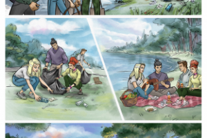 Иллюстрации для комикса Росводоресурс