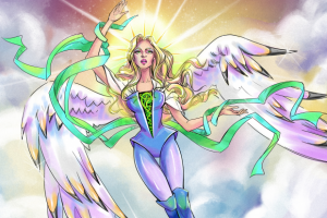 Боевой Ангел, персонаж в стиле комикс