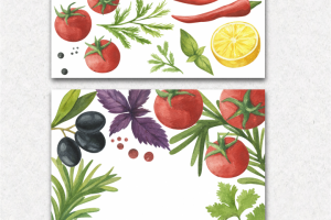 Иллюстрации для ресторана