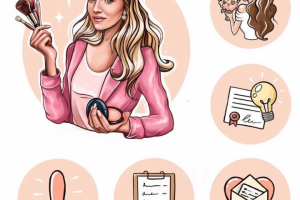 Иконки и портрет для бьюти блогера