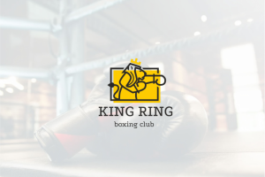 логотип для боксерского клуба КИНГ РИНГ