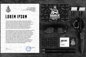 фирменный стиль для barber shop.