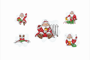 Иллюстрации Деда Мороза