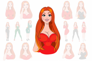 стикеры по образу Юлии Рыбаковой