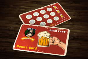 бонусная карта для сети "Пивной Барон"