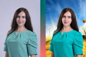 ретушь,цветокоррекция,замена фона