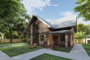 Проект дома из керамоблока