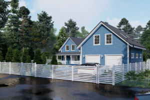 Проект дома и отдельно стоящего гаража