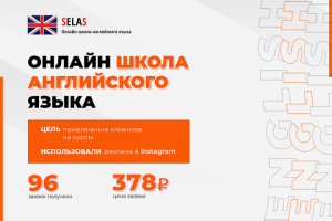 Реклама в facebook "Школа Английского Языка SELAS"