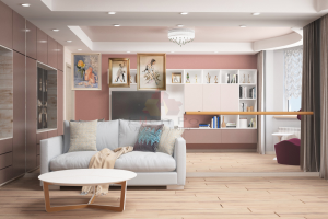 Дизайн гостиной для балерины