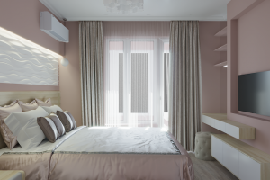 Небольшая светлая спальня