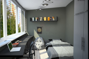 Дизайн комнаты подростка лофт