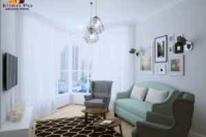 Дизайн гостиной в скандинавском стиле