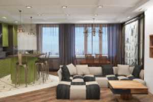 Дизайн гостиной в стиле Лофт