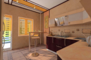 Кухня ,,Треугольный апельсин" 2