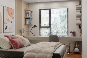 Дизайн и 3D-визуализация спальни