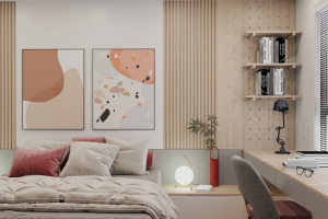 Дизайн и 3D-визуализация квартиры для молодой девушки