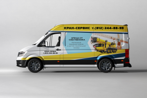 Баннер на машину Кран-сервис