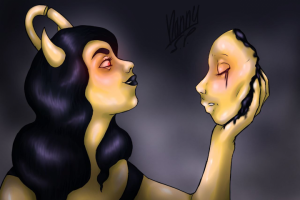 Рисунок с оригинальными персонажами