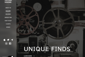 Дизайн первого экрана посадочной страницы магазина