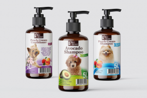 Этикетка шампуня для собак