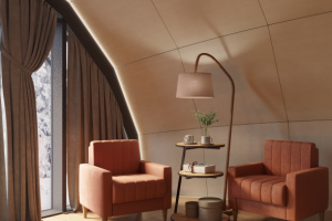 3D визуализация куполного шатра