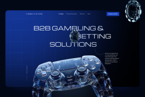 Дизайн Landing page для игровой платформы