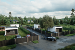 Проект 4 домов на участке