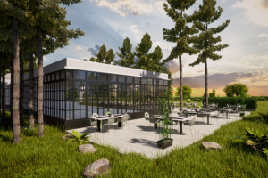 Визуализация террасы ресторана