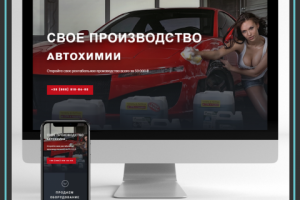 Landing Page по продаже готового бизнеса по произв