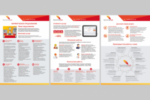 Коммерческое предложение с инфографикой, 3 страницы