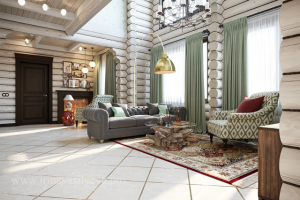 Дом из оцилиндрованного бревна в Егорьевске