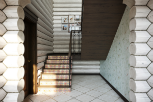 Дом из оцилиндрованного бревна в Егорьевске