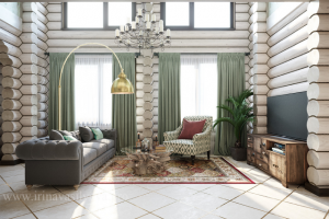 Дом из оцилиндрованного бревна в Егорьевске