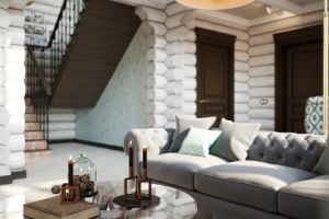 Дом из оцилиндрованного бревна в Егорьевске