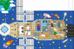 Детская книга. Флэт. Вектор