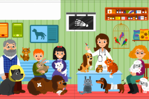 Детская книга. Флэт. Вектор