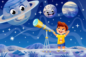 Мальчик с телескопом