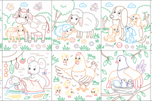 Десткая раскраска