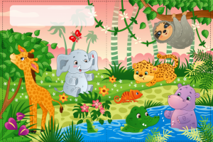 Иллюстрация для книги про животных