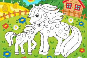 Иллюстрация для детской раскраски