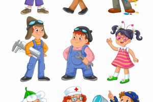 Незнайка. Персонажи. Вектор